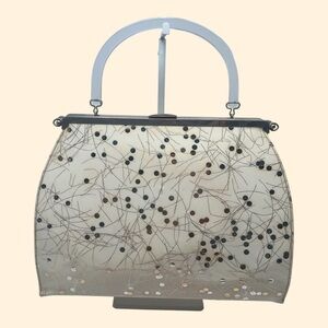 1960s Vintage Navy Patent Leather 3-in-1 Handbag Convertible Stylecraft Miami